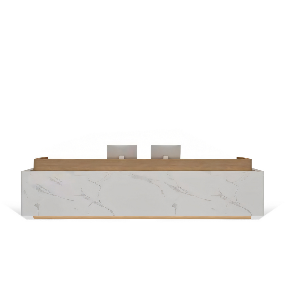 Light Luxury Simple Corporate Lobby Office Reception Desk JDT-1081
