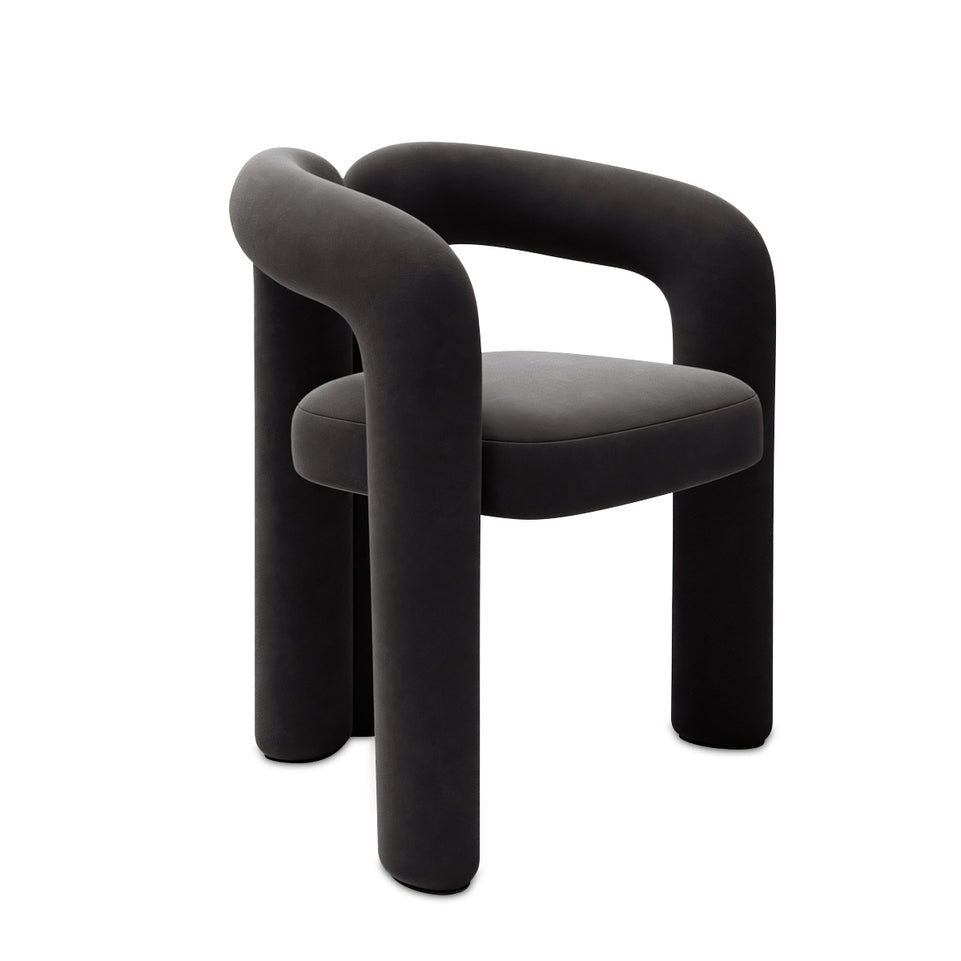 (In Stock) Creative Curved Armchair Living Room Bedroom Backrest Makeup Stool Leisure Chair BSF-2000