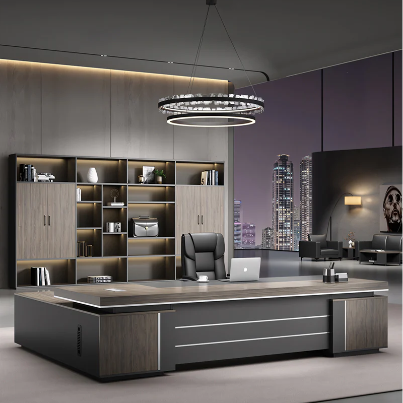 (In Stock) Executive Supervisor Office Desk Boss Large Capacity LBZ-605