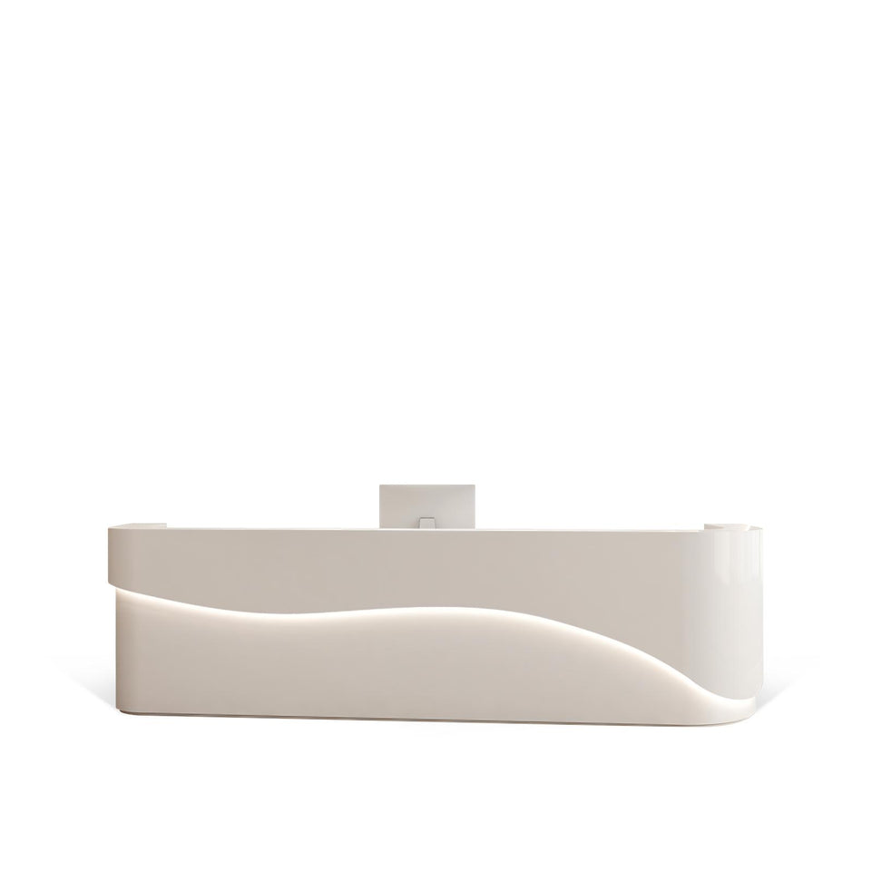 Simple Modern White Company Institution Salon Reception Desk JDT-1054