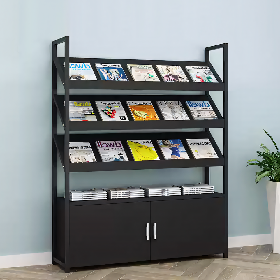 Wooden Freestanding Magazine Rack ZZJ-008