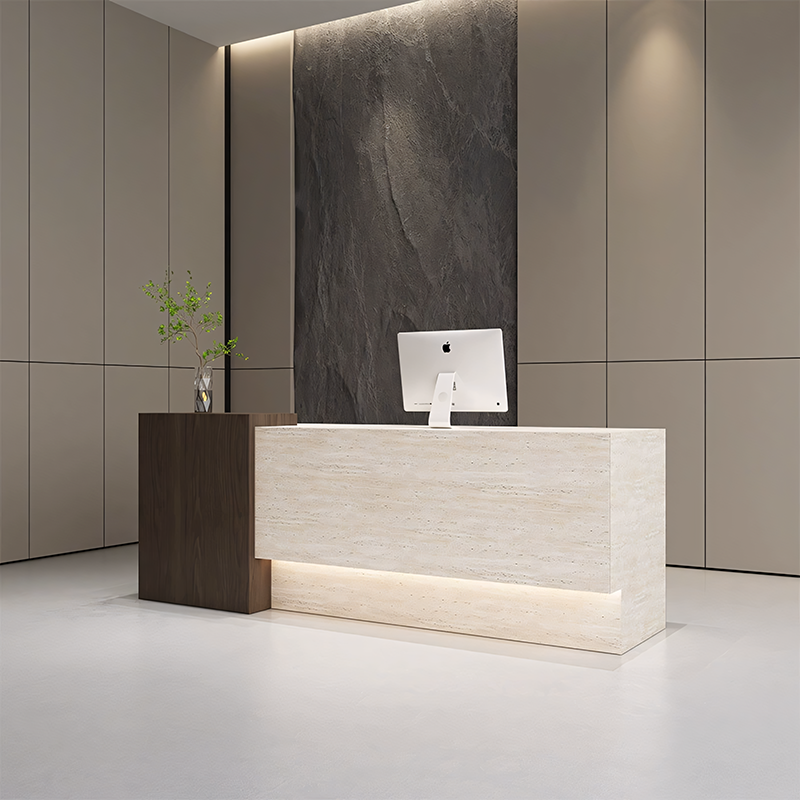 Modern and Minimalist LED Reception Desk Checkout Counter JDT-2312