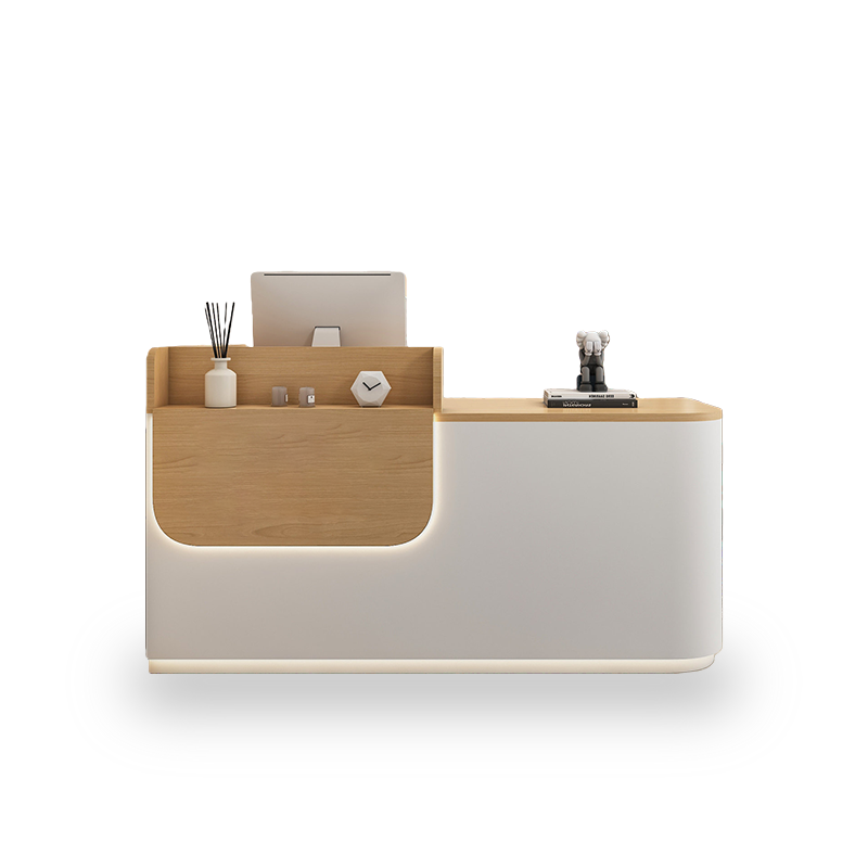 Minimalist Wood Reception Desk Retail and Salon Use JDT-2310