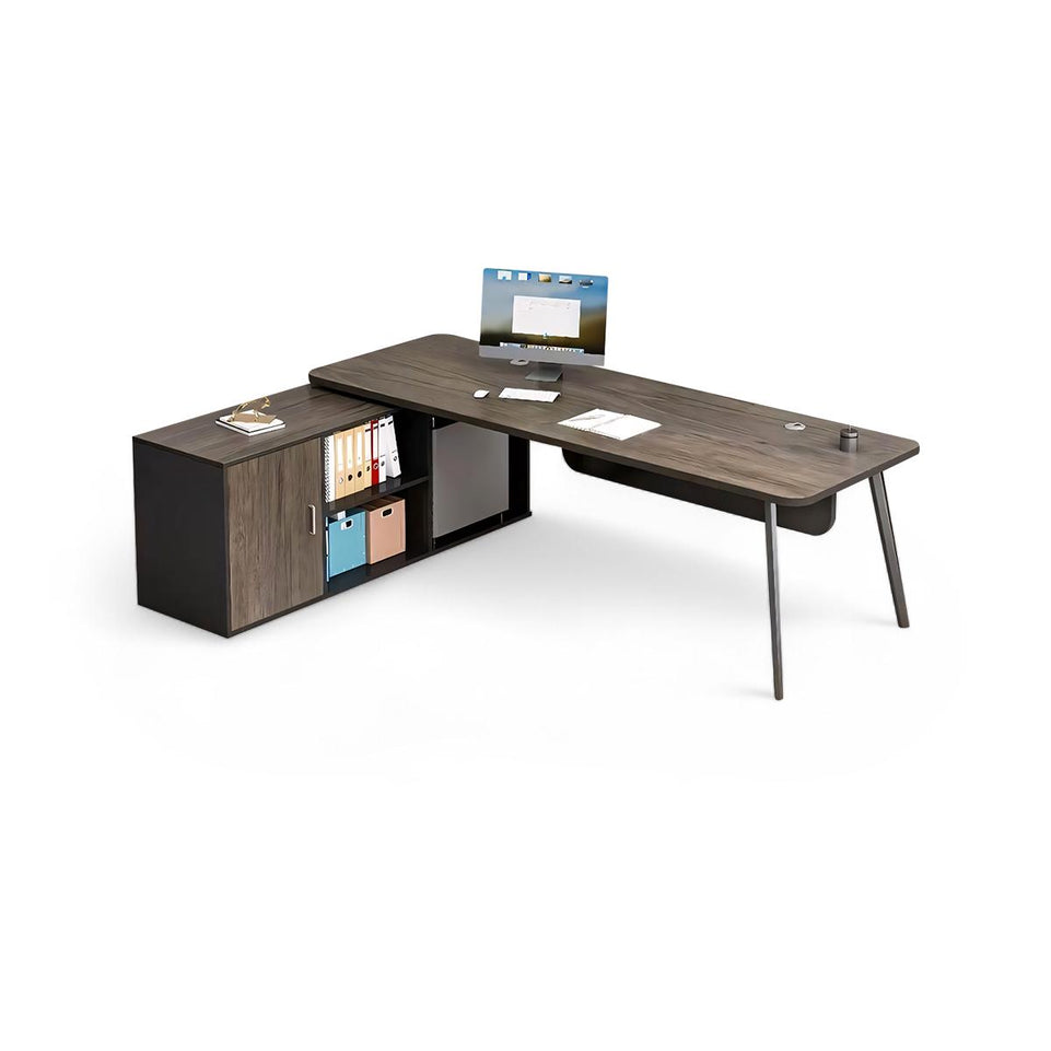 Office Executive Table Desk With Curtain Board LBZ-1078