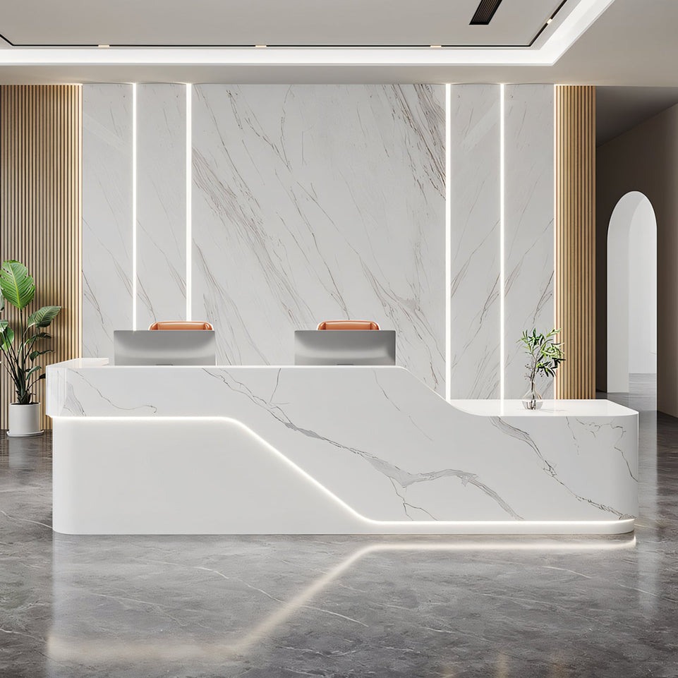 (In Stock) Luxury Office Hotel Counter Store Checkout Reception Desk JDT-1090