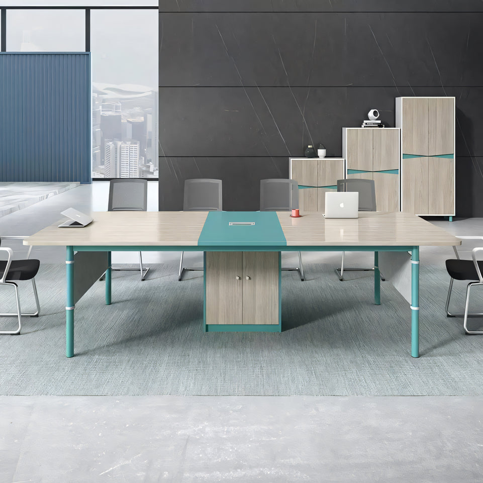Color Blocking Conference Table And Chair Set HYZ-1099