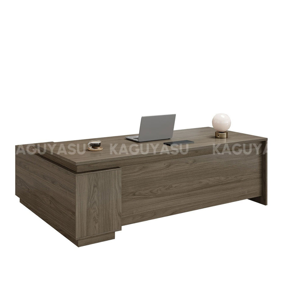 (In Stock) L Shaped Executive Desk With Storage And Privacy Panel LBZ-2141