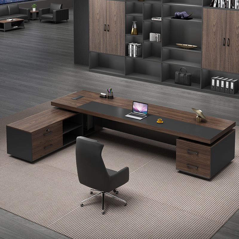 Boss Office Executive Computer Desk With Storage Cabinet LBZ-1027