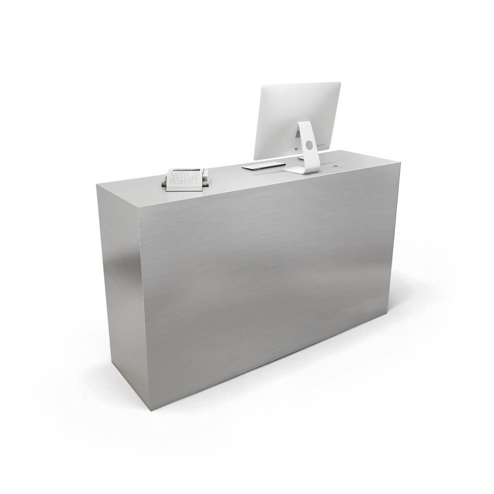 Silver Stainless Steel Small Bar Reception Desk JDT-2008