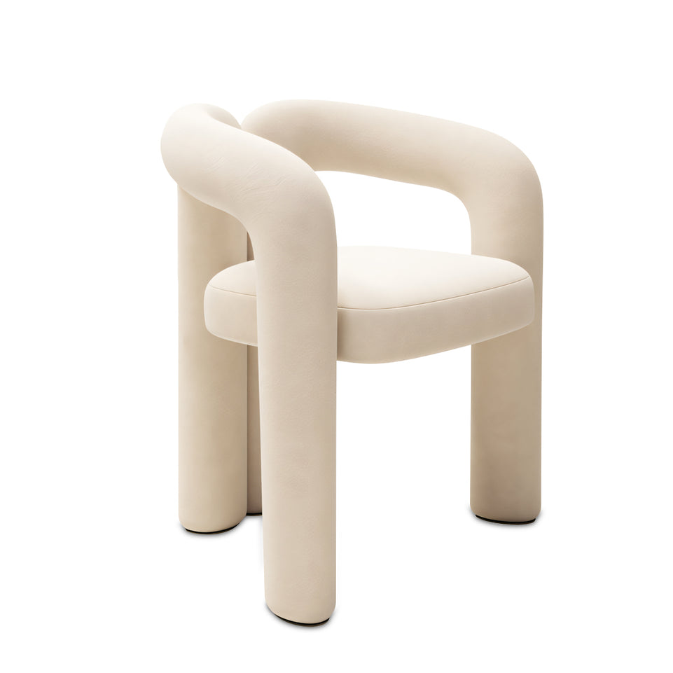 (In Stock) Creative Curved Armchair Living Room Bedroom Backrest Makeup Stool Leisure Chair BSF-2000