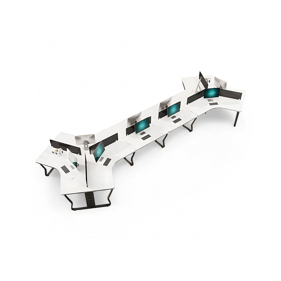 Creative Simple Combination Multi-Person Desk Staff Tables And Chairs BGZ-015