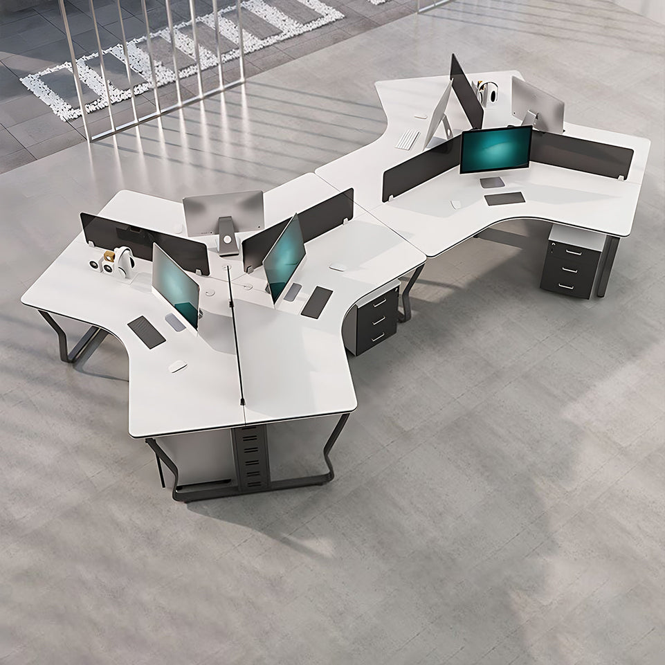 (In Stock) Creative Simple Combination Multi-Person Desk Staff Tables And Chairs BGZ-015