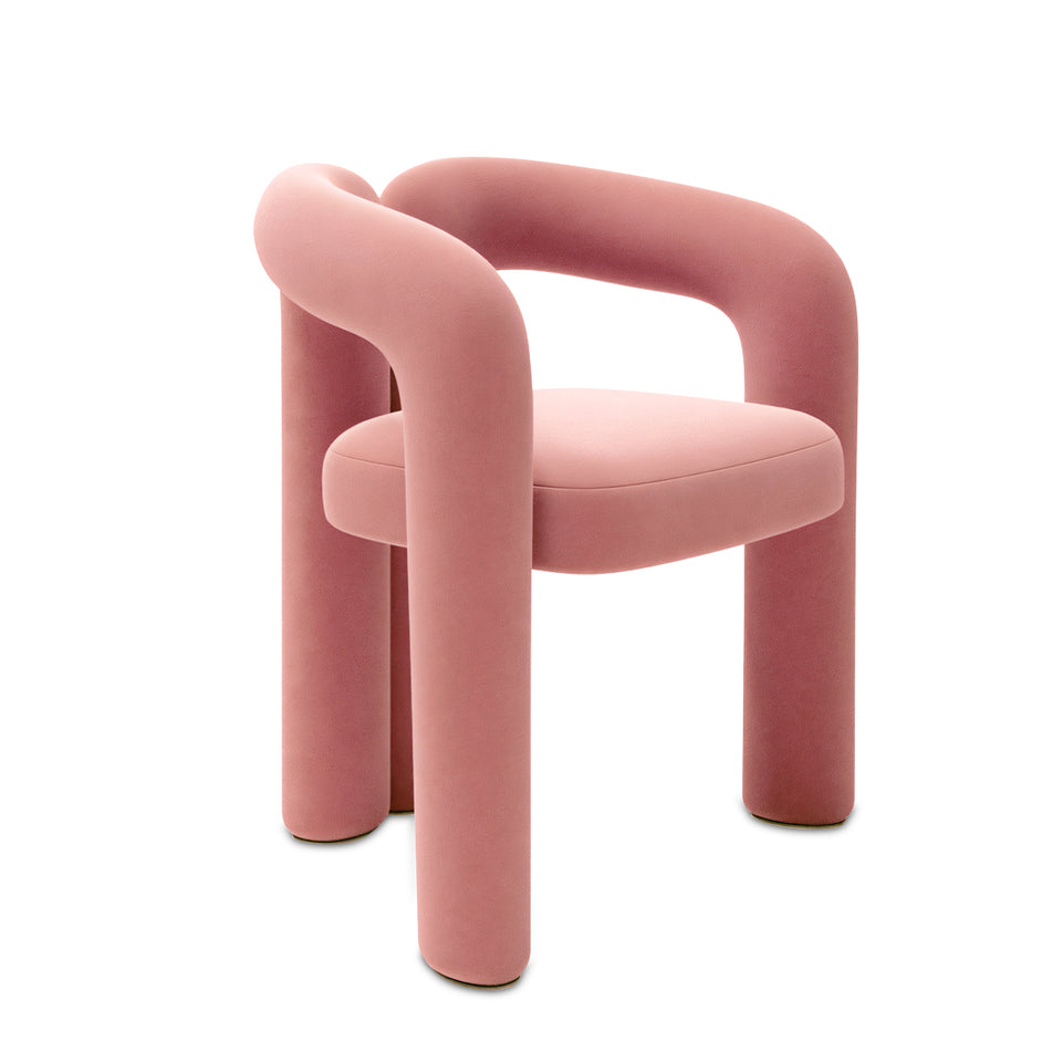 (In Stock) Creative Curved Armchair Living Room Bedroom Backrest Makeup Stool Leisure Chair BSF-2000