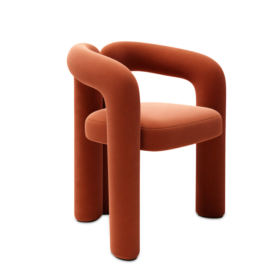 (In Stock) Creative Curved Armchair Living Room Bedroom Backrest Makeup Stool Leisure Chair BSF-2000