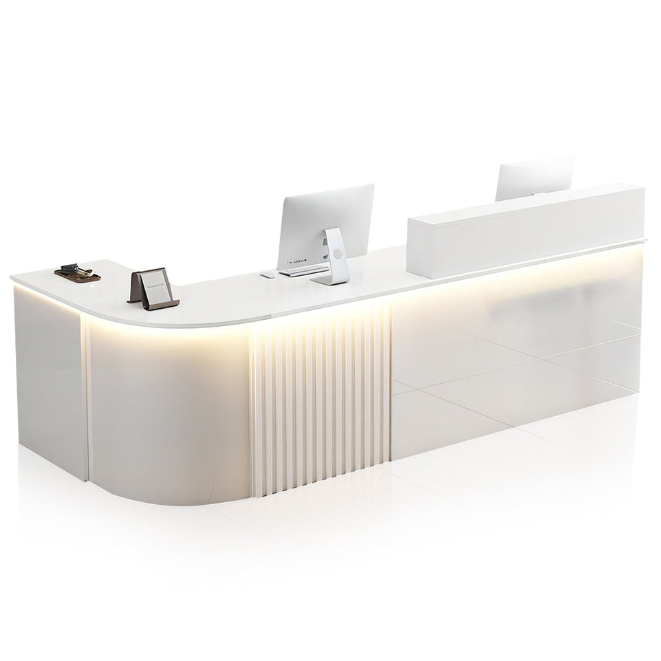L-shaped Office Reception Desk Store Counter JDT-2117