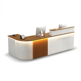 L-shaped Office Reception Desk Store Counter JDT-2117