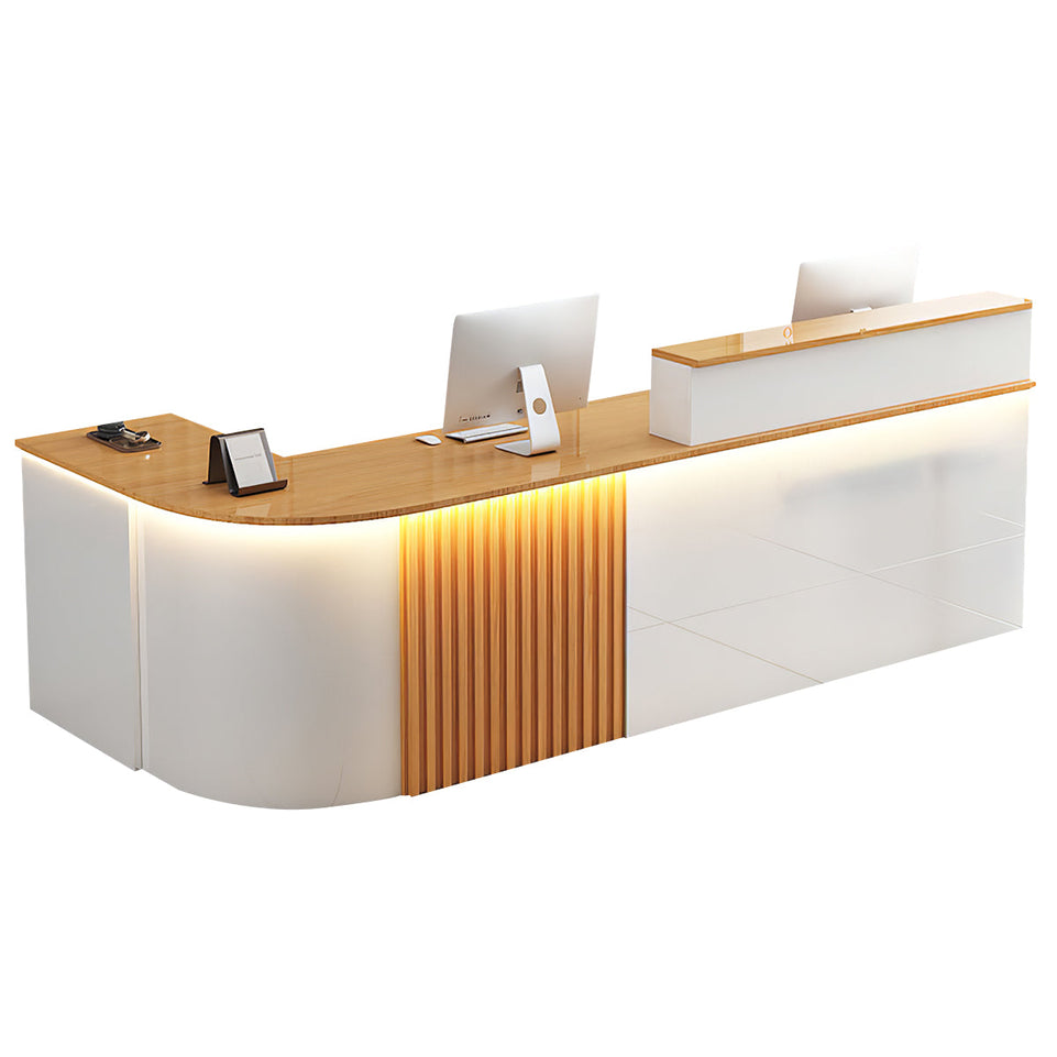L-shaped Office Reception Desk Store Counter JDT-2117