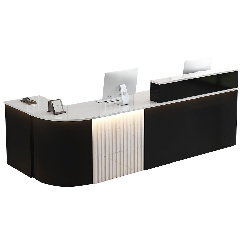L-shaped Office Reception Desk Store Counter JDT-2117