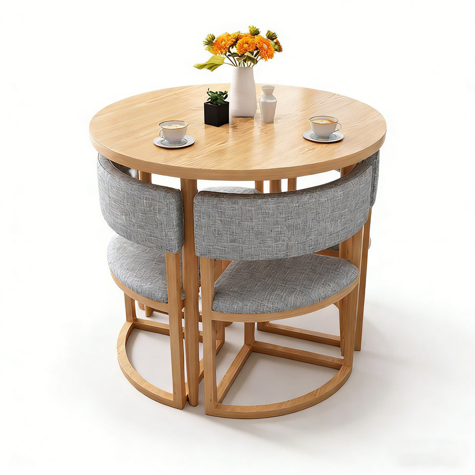 Compact Round Table and Chairs for Reception Cafes and Waiting Areas JDZH-2079