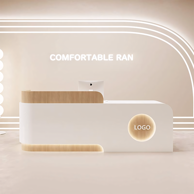 High-end LED Institution Reception Desk Checkout Counter JDT-2311