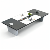Simple Rectangular Conference Table And Chair Combination HYZ-008
