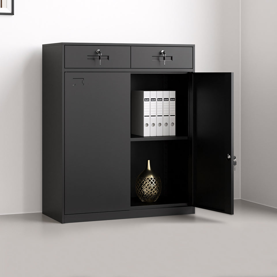 Classic Office Cabinet With Doors Storage WJG-1013