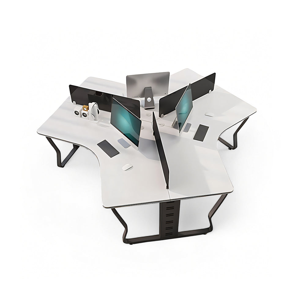 (In Stock) Creative Simple Combination Multi-Person Desk Staff Tables And Chairs BGZ-015