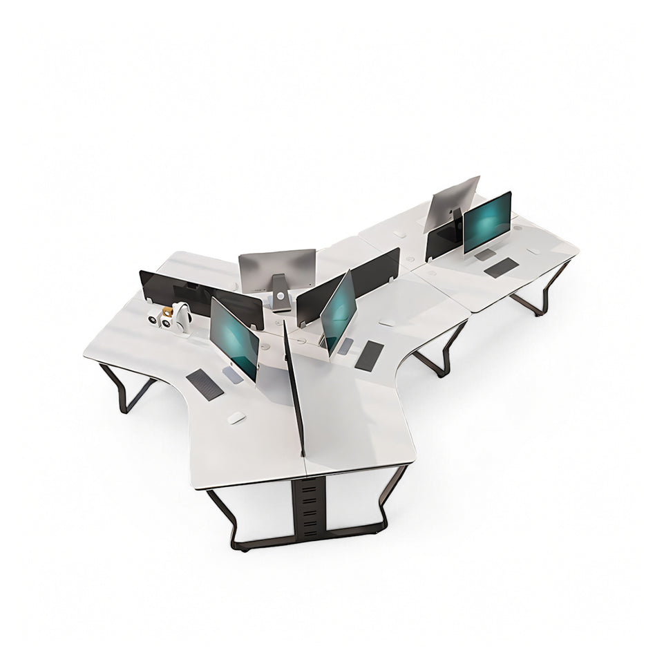 (In Stock) Creative Simple Combination Multi-Person Desk Staff Tables And Chairs BGZ-015