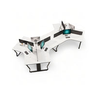 Creative Simple Combination Multi-Person Desk Staff Tables And Chairs BGZ-015