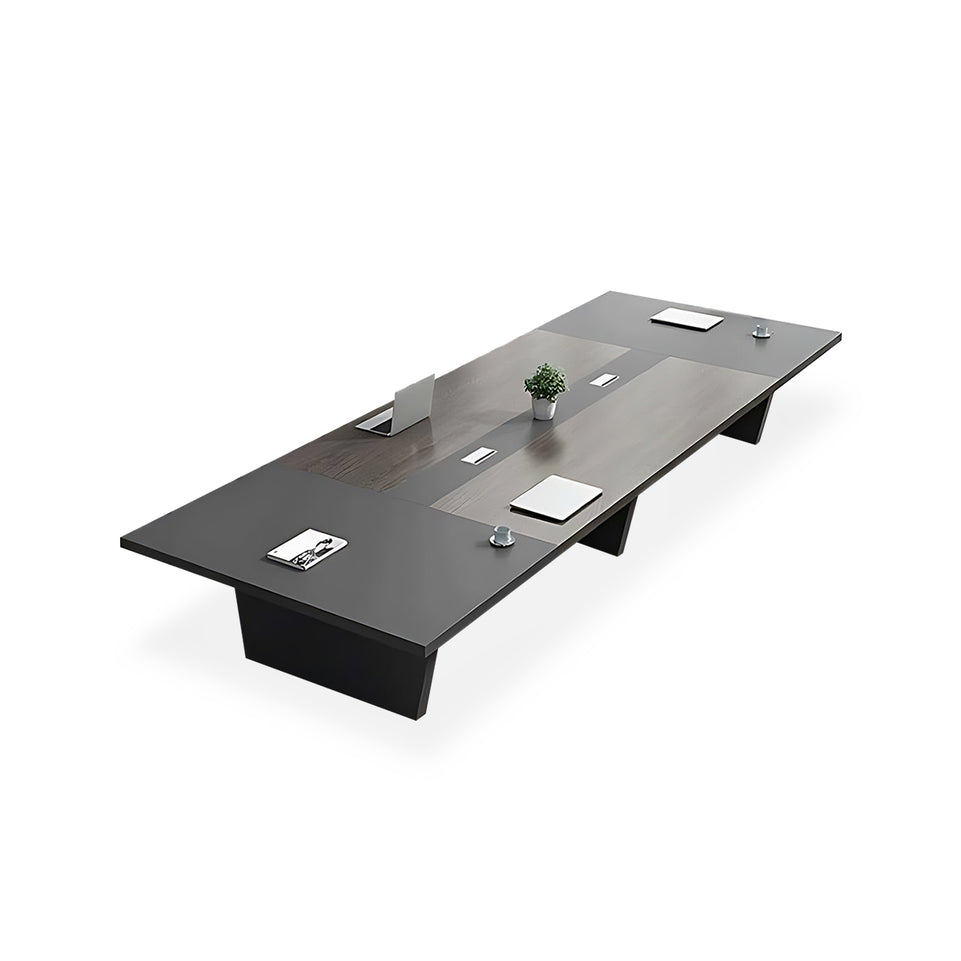 Simple Rectangular Conference Table And Chair Combination HYZ-008