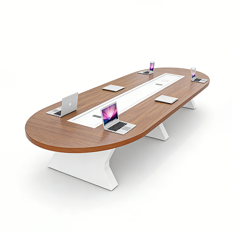 Minimalist Oval Large Conference Table Suitable For Meetings HYZ-103