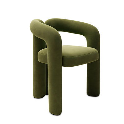 (In Stock) Creative Curved Armchair Living Room Bedroom Backrest Makeup Stool Leisure Chair BSF-2000