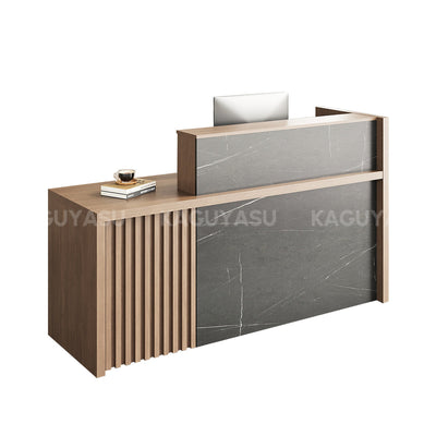 Stylish Dual Tier Reception Desk With Secure Storage For Offices Salons And Retail MBS-JDT-3001