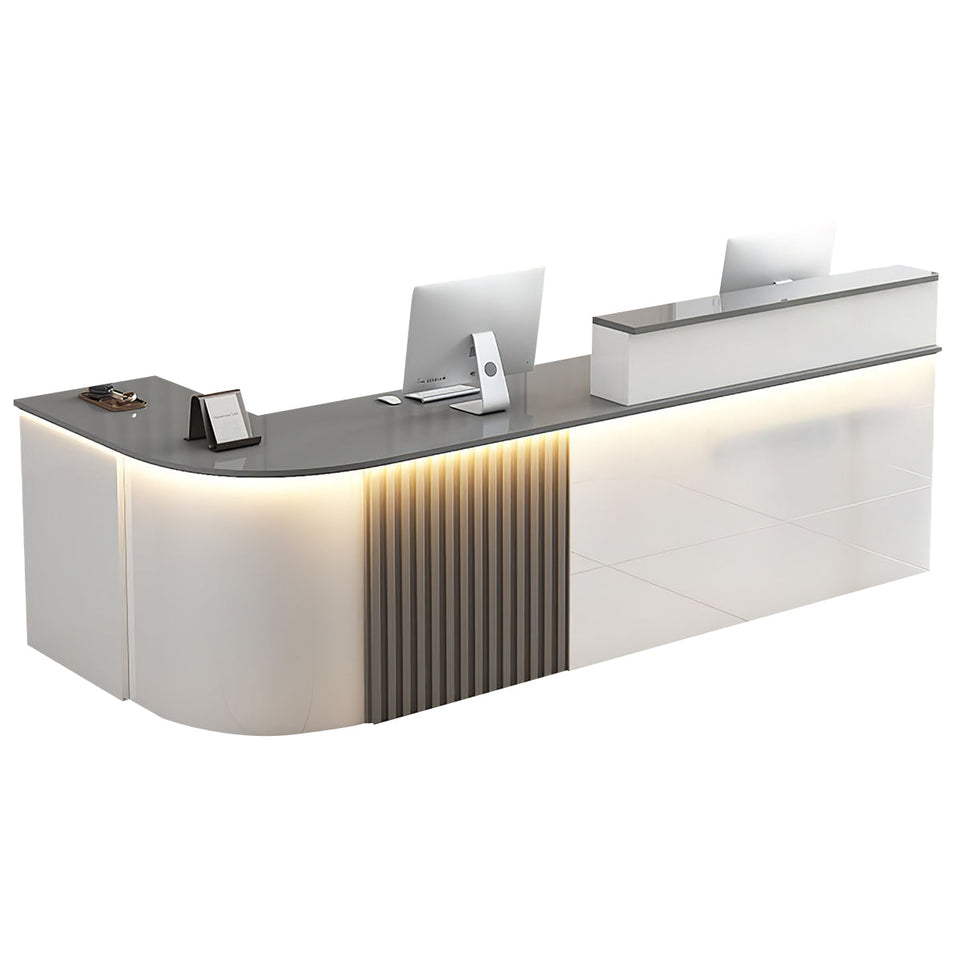 L-shaped Office Reception Desk Store Counter JDT-2117